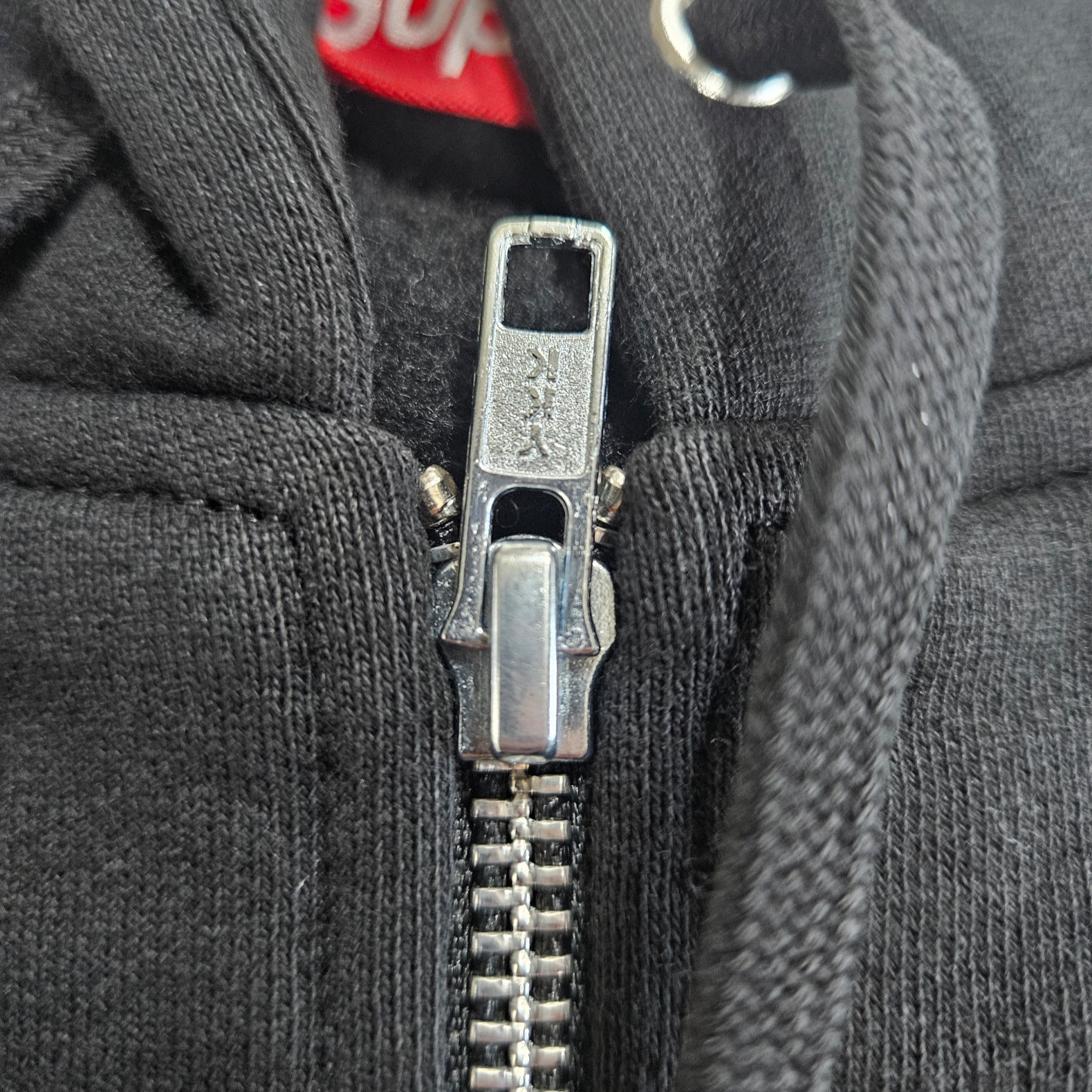 Supreme x Thrasher Zip Up Hooded Sweatshirt Black - 24FW 착용 스타일 - 4