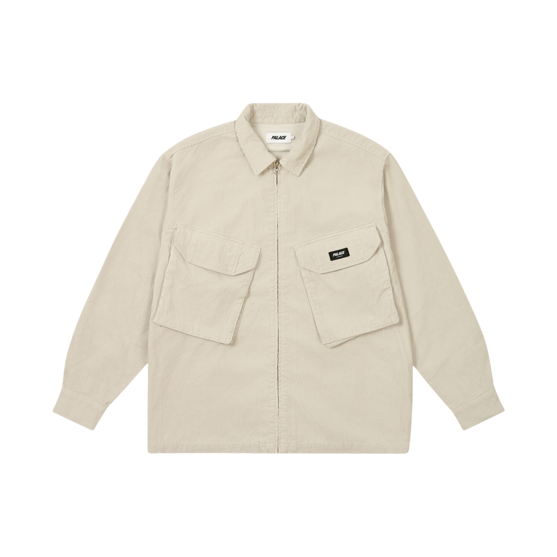 Palace Cord PDU Overshirt Concrete Grey - 24FW 상세 이미지 1