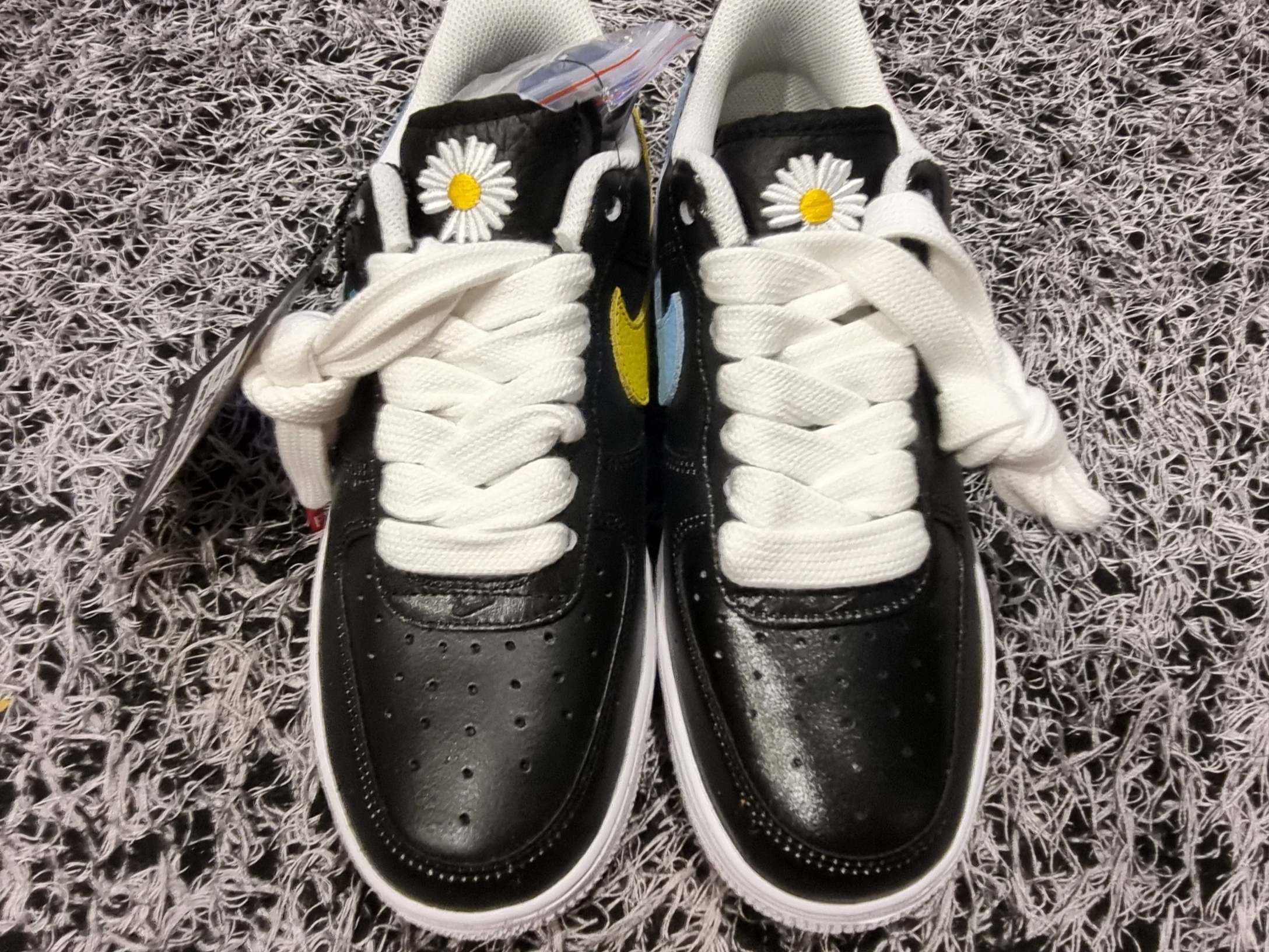 Nike x Peaceminusone Air Force 1 Low Para-Noise 3.0 Black and Multicolor 착용 스타일 - 5