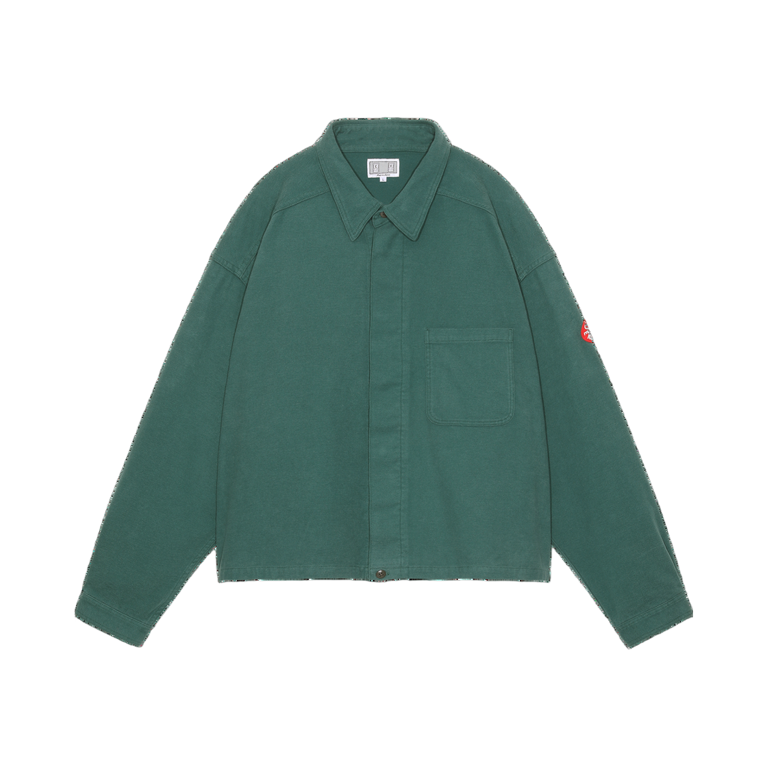 Cav Empt Flannel Short Shirt Jacket Green - 24FW 상세 이미지 2