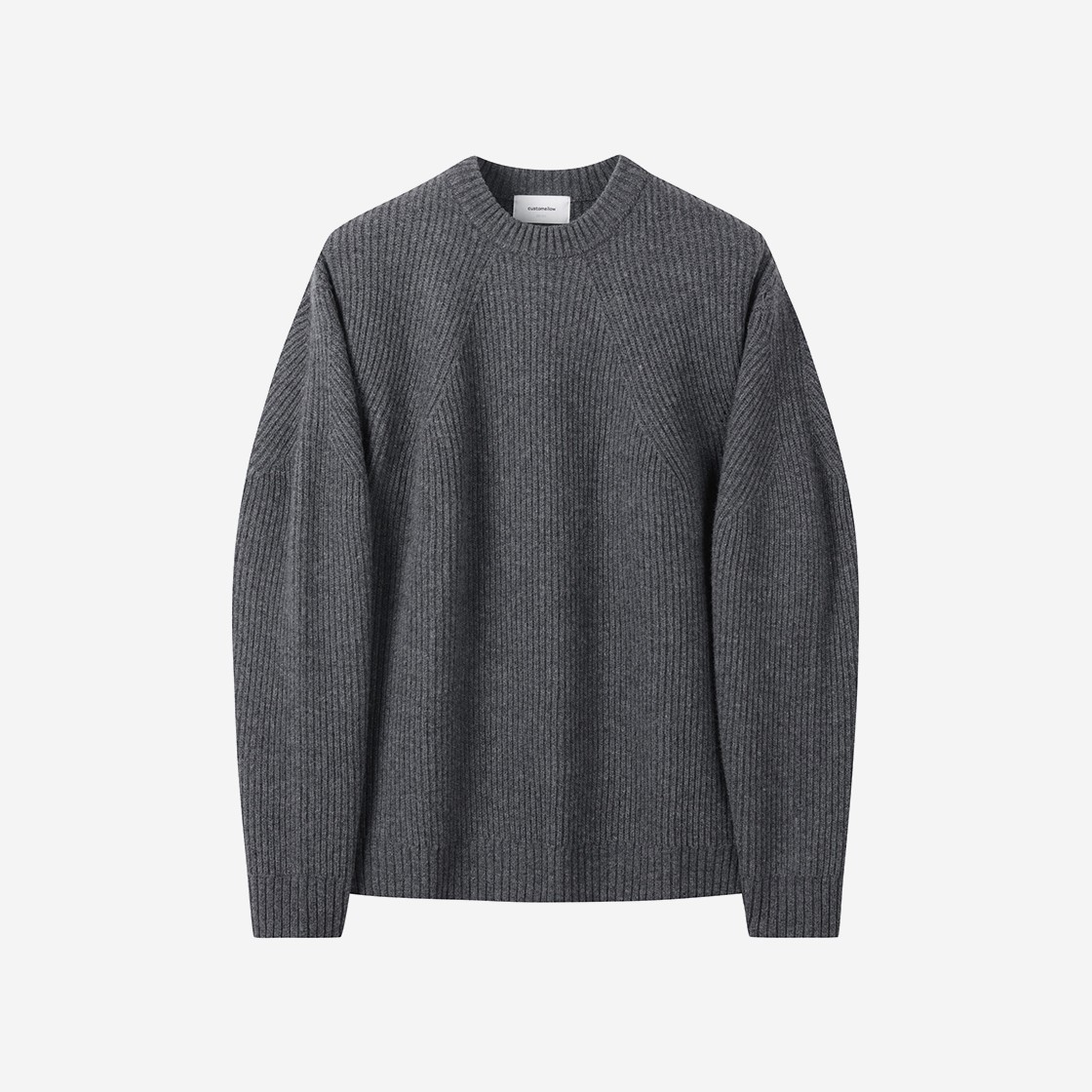 Customellow Heavy Wool Sweater Gray 상세 이미지 1