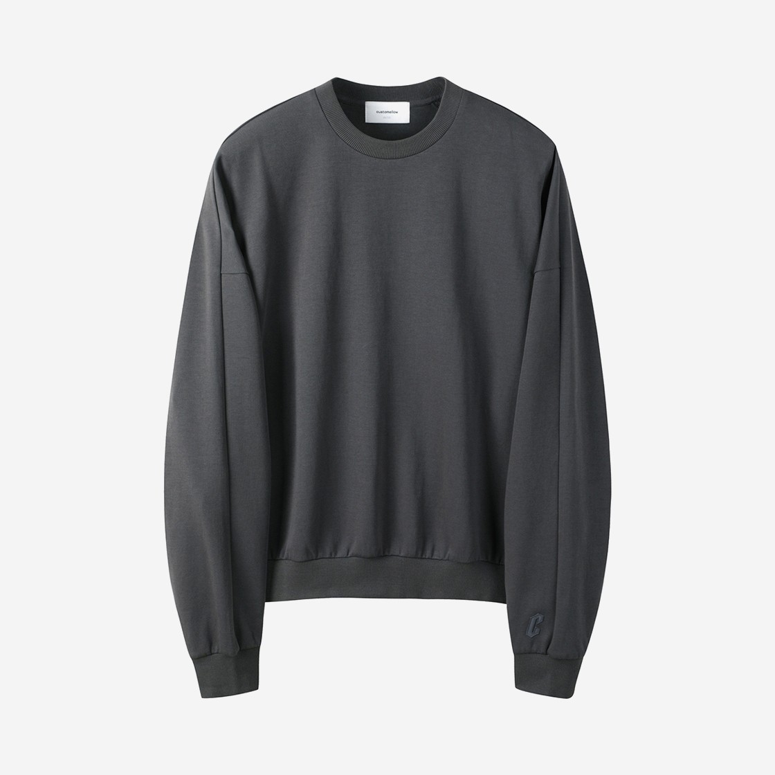 Customellow Relaxed Sweat Shirt Dark Gray 상세 이미지 1