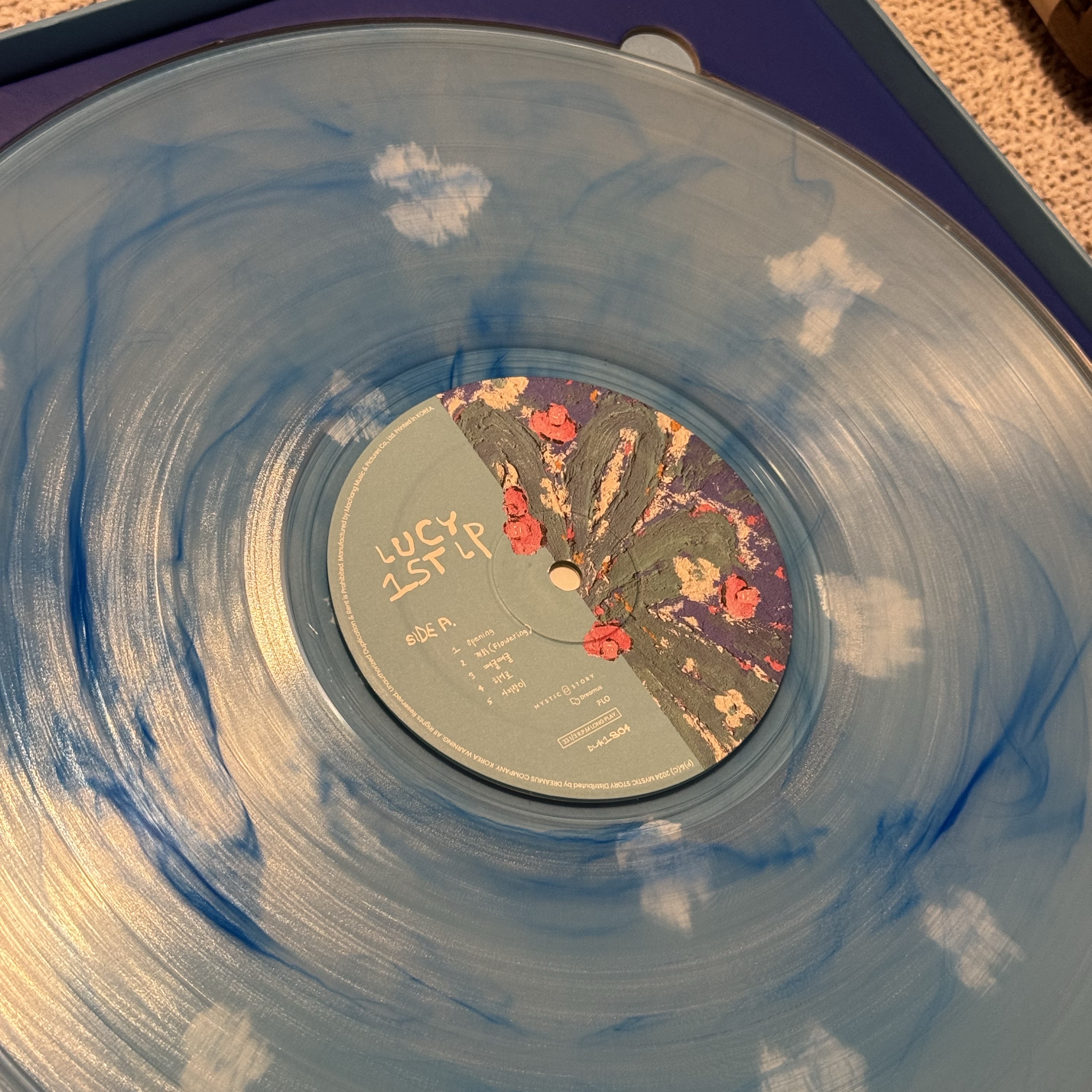 Lucy Chapter of Youth LP Blue 착용 스타일 - 2