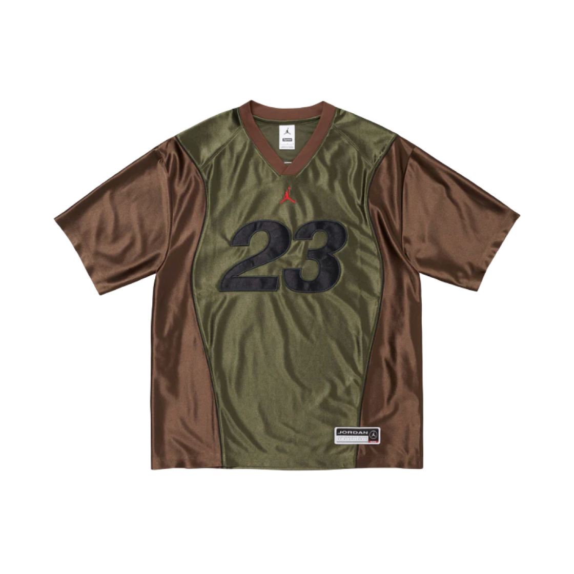 Supreme x Jordan Warm Up Jersey Olive - 24FW 상세 이미지 2