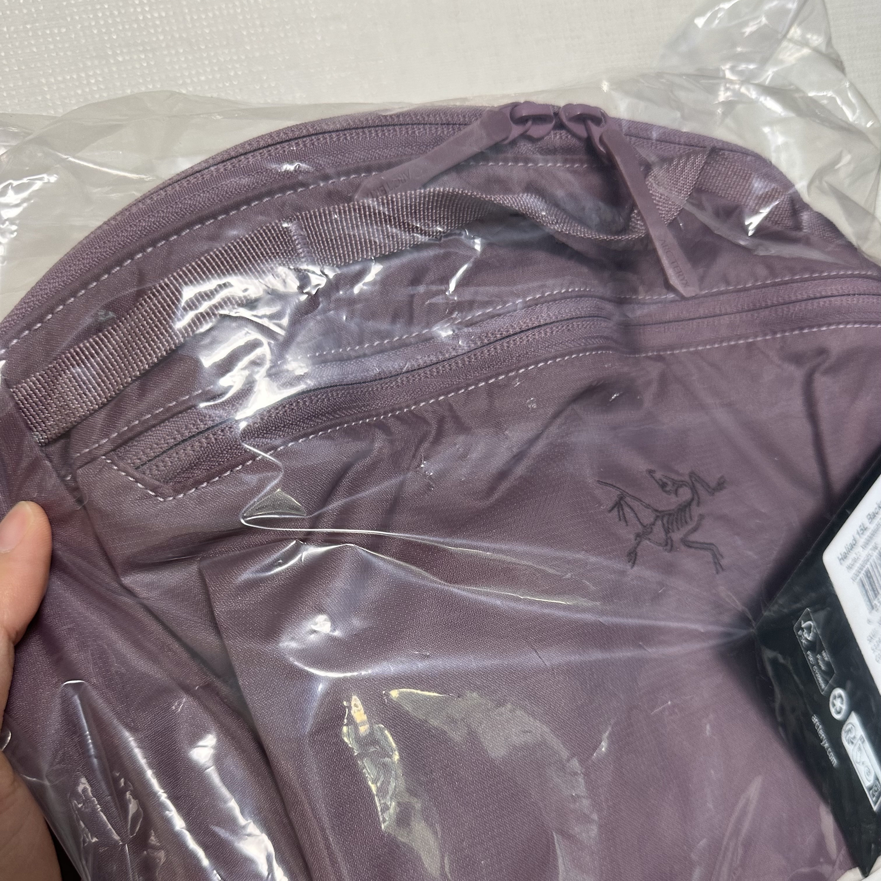Arc'teryx Heliad 15 Backpack Interstellar 착용 스타일