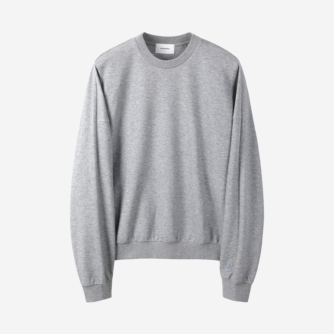 Customellow Relaxed Melange Sweat Shirt Melange Gray 상세 이미지 1