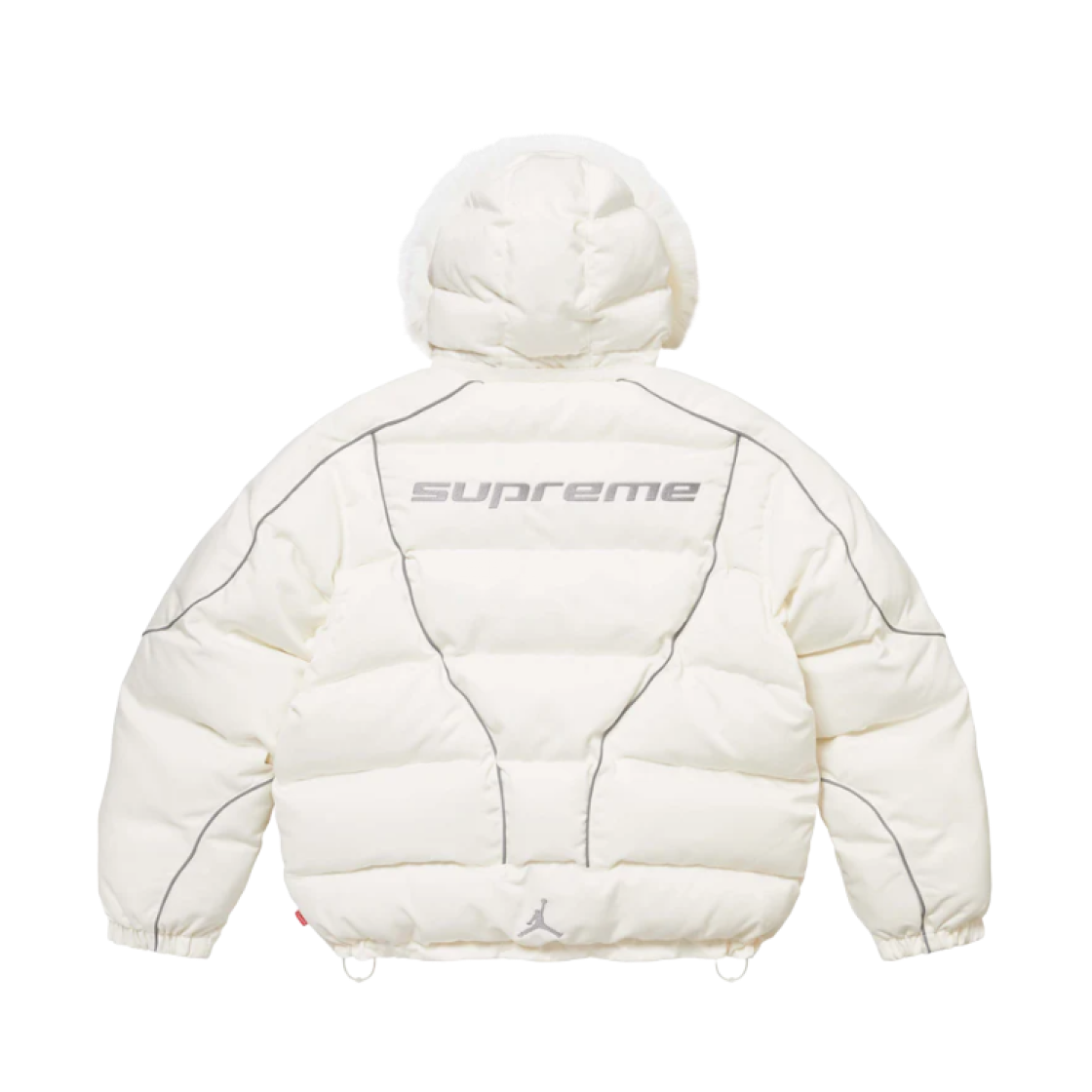 Supreme x Jordan Puffer Jacket White - 24FW 상세 이미지 1