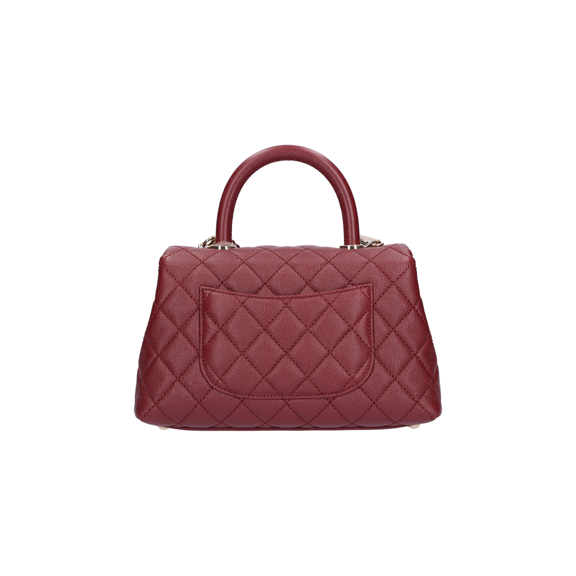 Chanel Coco Handle Top Handle Shoulder Bag Small Burgundy 상세 이미지 2