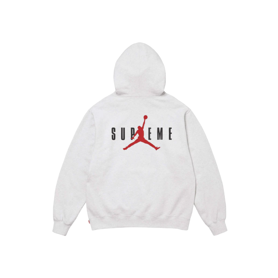 Supreme x Jordan Hooded Sweatshirt Ash Grey - 24FW 상세 이미지 1