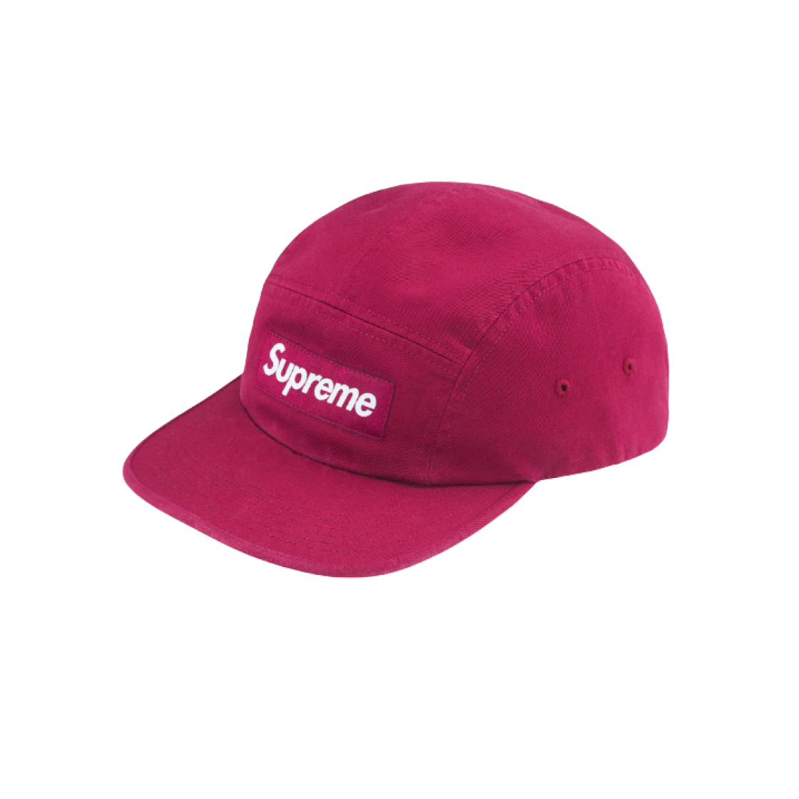 Supreme Washed Chino Twill Camp Cap Cranberry - 24FW 상세 이미지 1