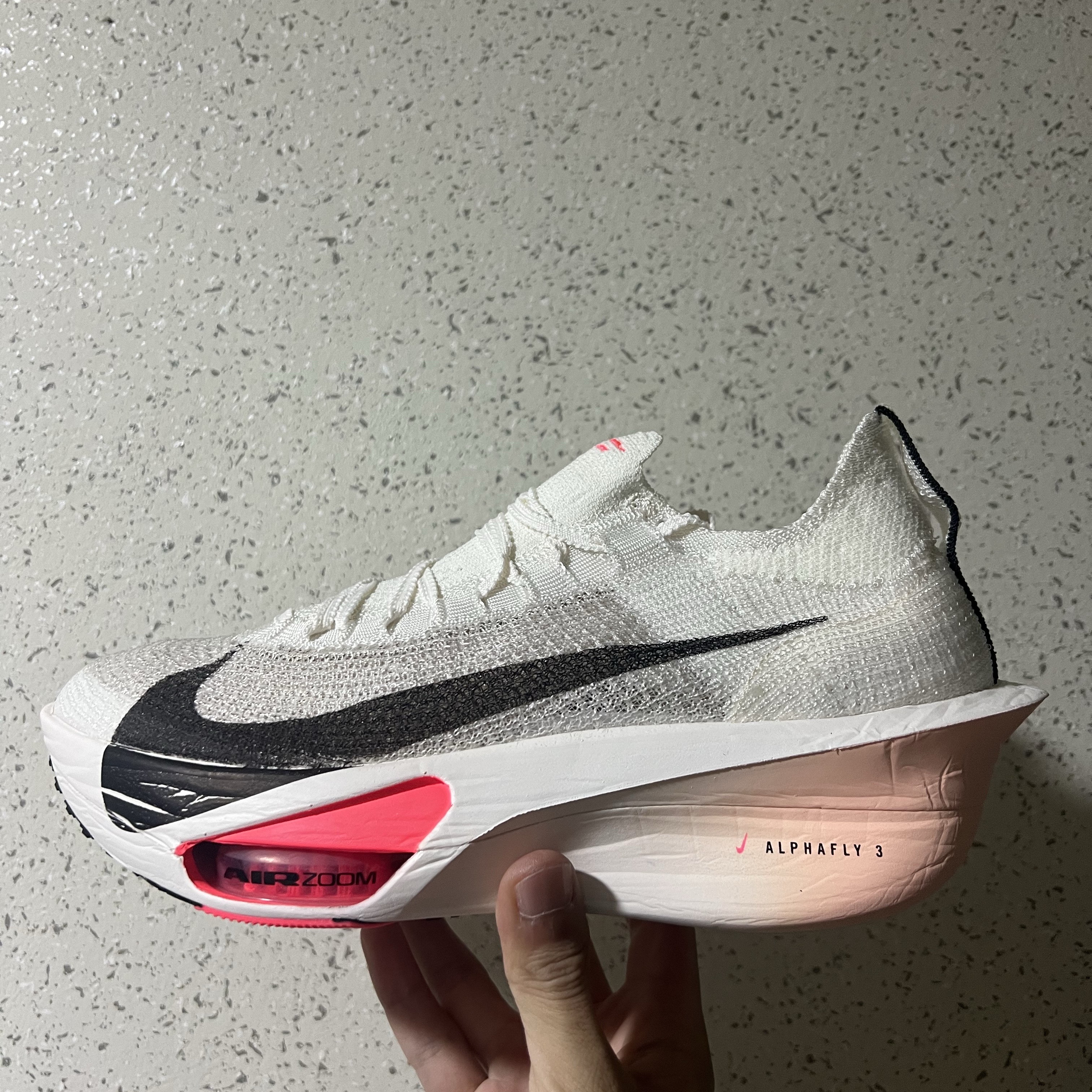 Nike Air Zoom Alphafly Next% 3 Sail Black 착용 스타일 - 1