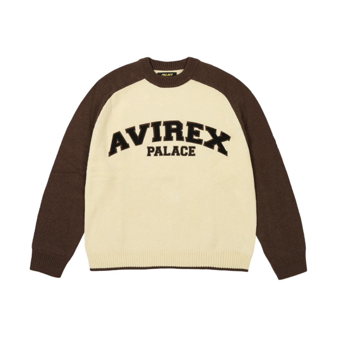 Palace Avirex Knit Caked Brown - 24FW 상세 이미지 1