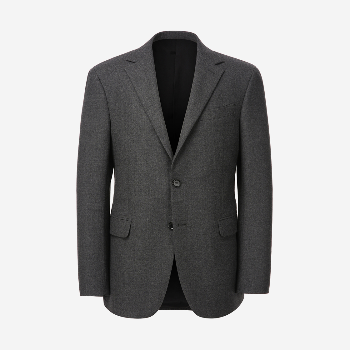 알레그리 차콜 그레이 플렉스 울 BRESSAN 수트 자켓