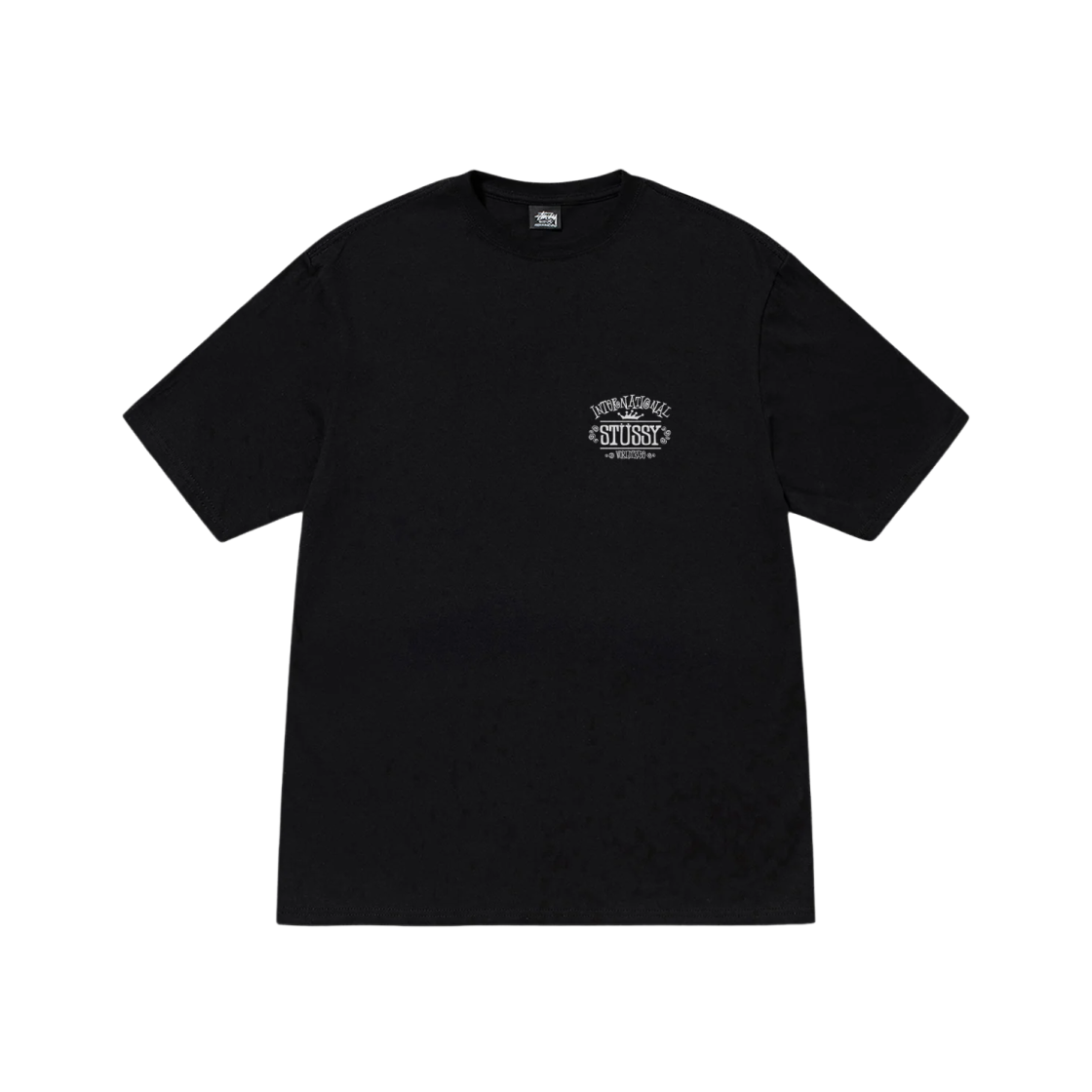 Stussy Pigment Dyed Worldwide T-Shirt Black 상세 이미지 2