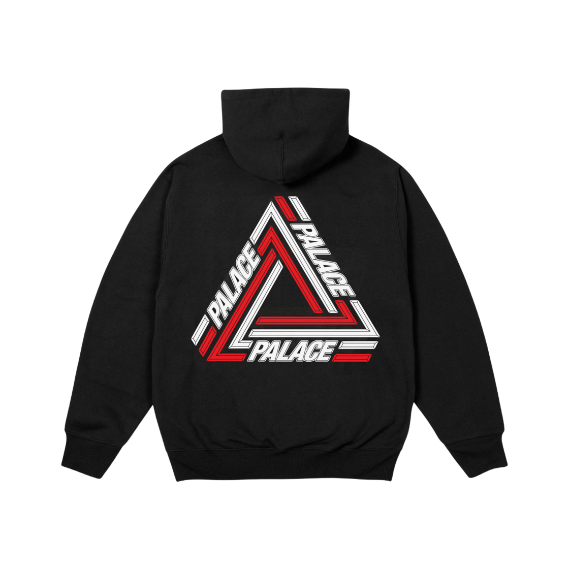 Palace Tri-Line Hood Black - 24FW 상세 이미지 1