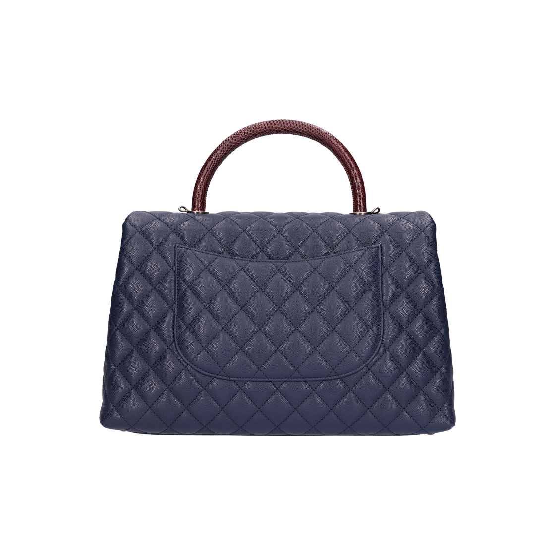 Chanel Caviar Skin Lizard Coco Handle Flap Bag 상세 이미지 3