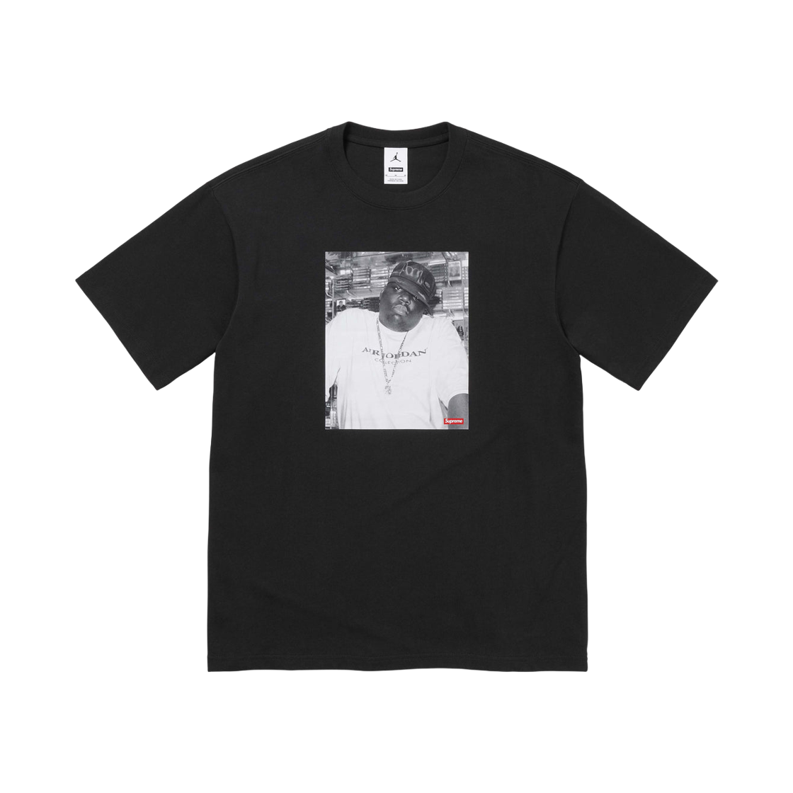 Supreme x Jordan Biggie S/S Top Black - 24FW 상세 이미지 1