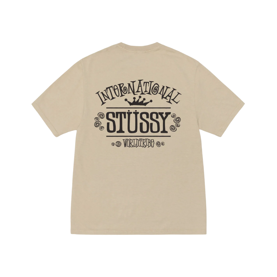 Stussy Pigment Dyed Worldwide T-Shirt Khaki 상세 이미지 1