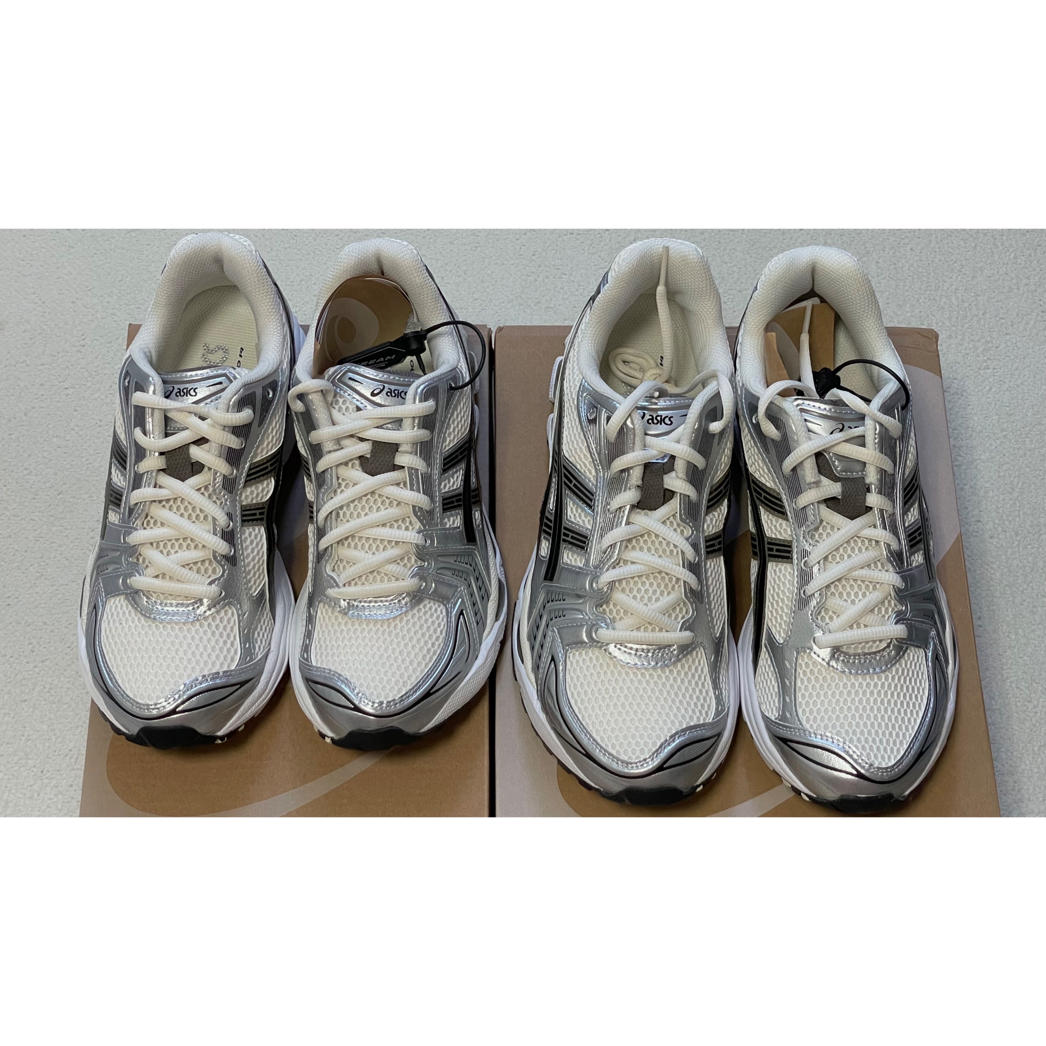 Asics Gel-Kayano 14 Cream Black 착용 스타일
