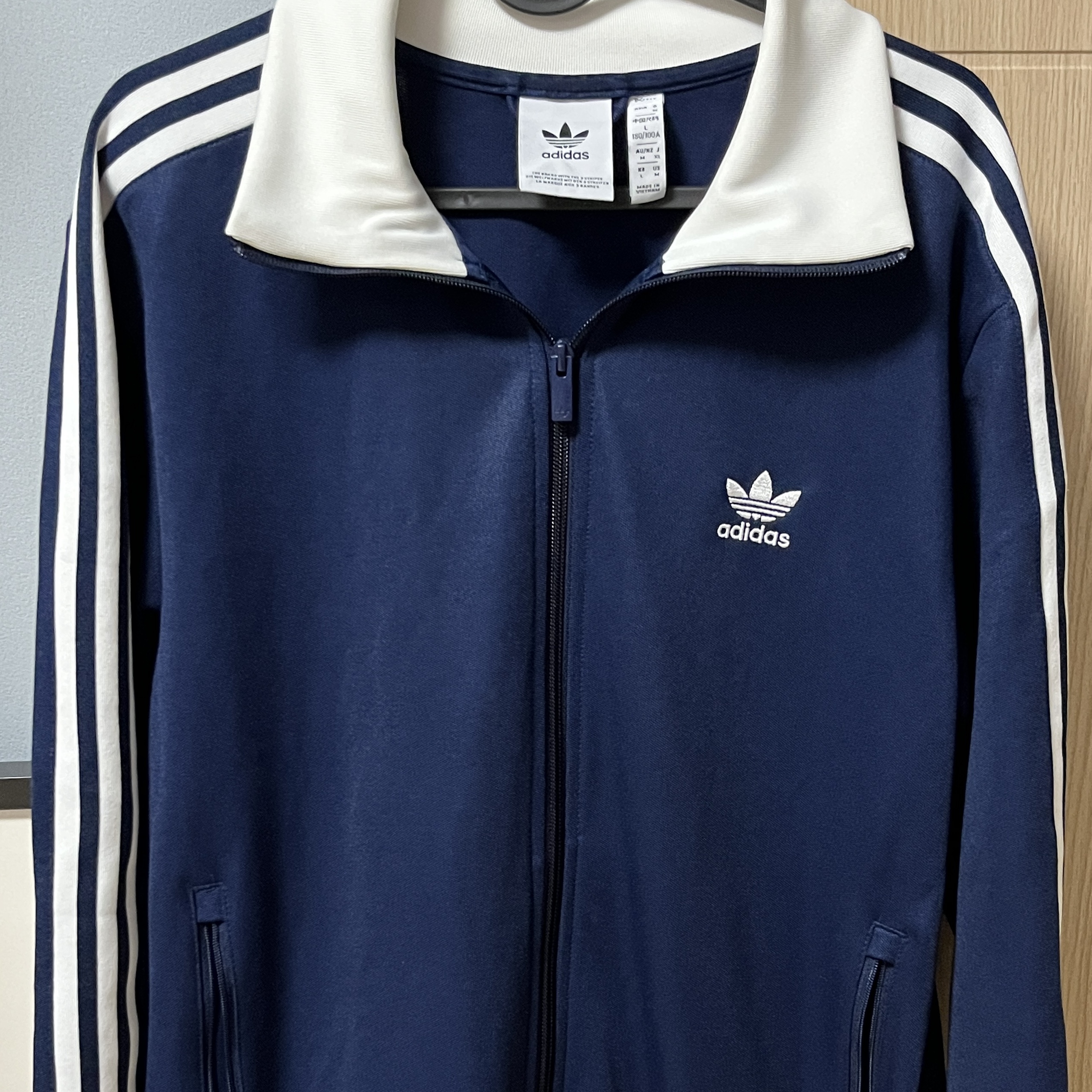 Adidas Adicolor Classic Beckenbauer Track Top Night Indigo - KR Sizing 착용 스타일 - 2