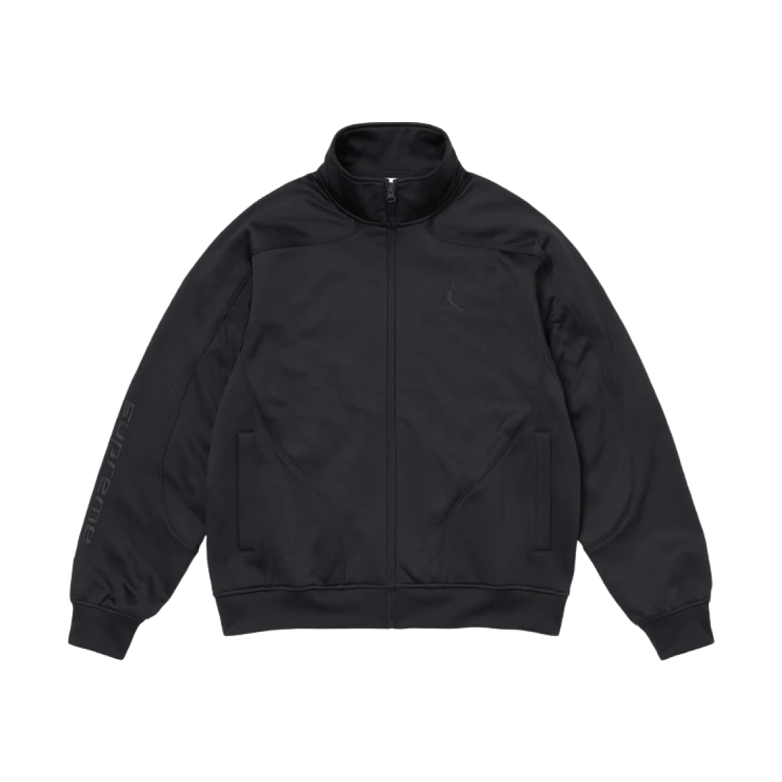 Supreme x Jordan Tricot Track Jacket Black - 24FW 상세 이미지 2