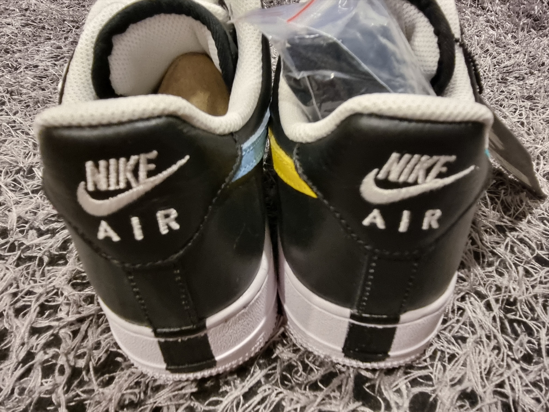 Nike x Peaceminusone Air Force 1 Low Para-Noise 3.0 Black and Multicolor 착용 스타일 - 6