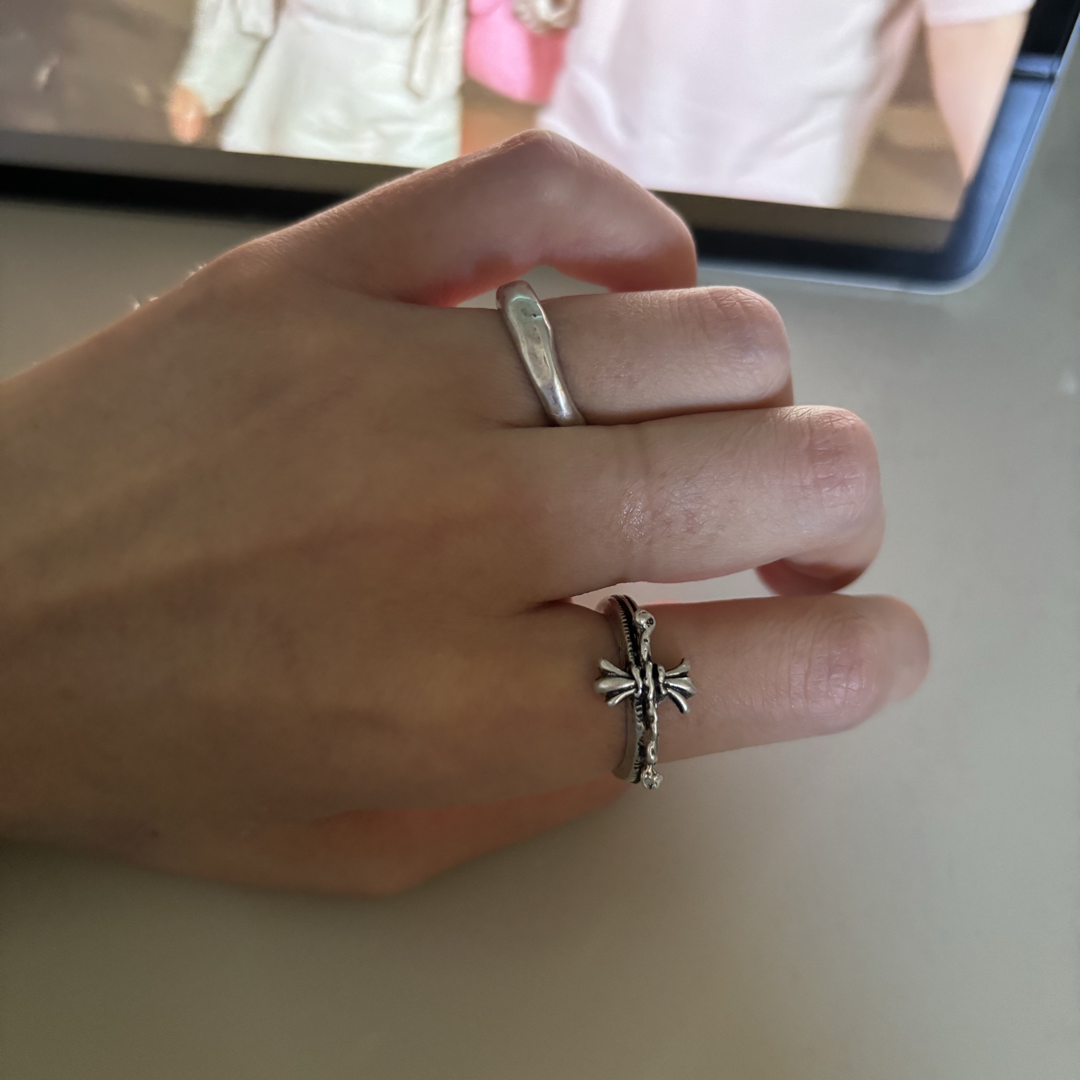Quarqor #5117 Ring, Quarqor #3106 Ring 착용 스타일