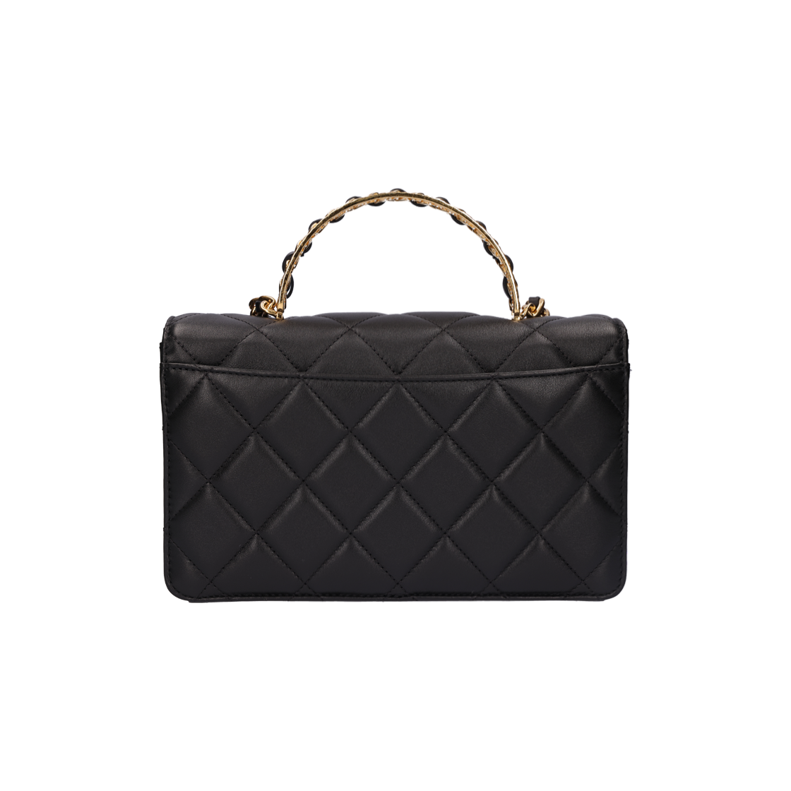 Chanel Seasonal Top Handle Flap Bag Black 상세 이미지 2