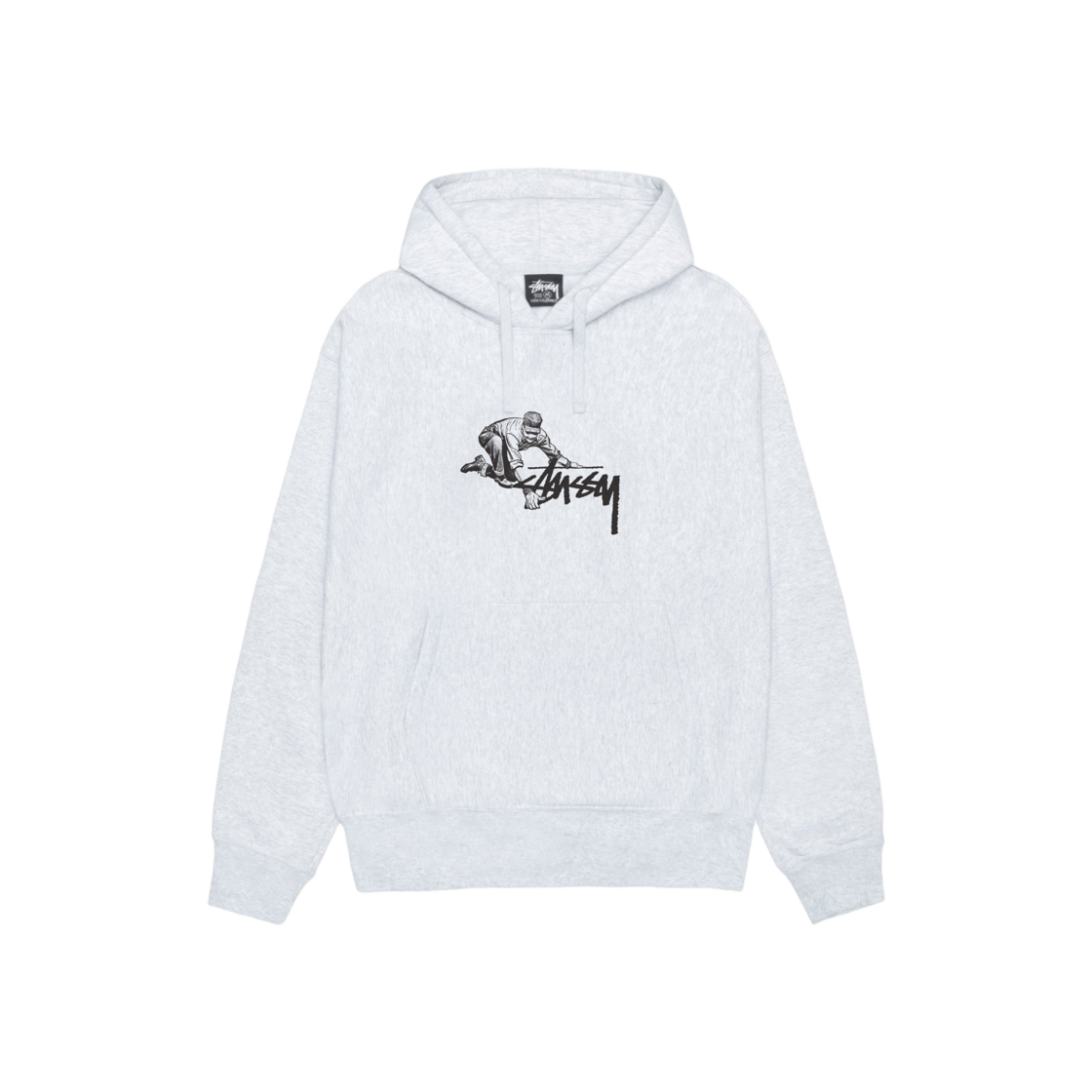 Stussy Worker Hoodie Ash Heather 상세 이미지 1