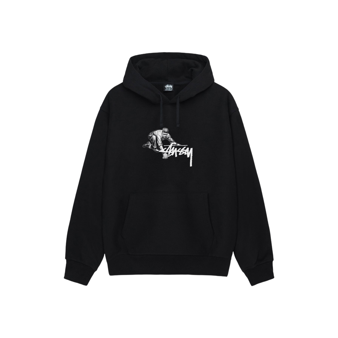 Stussy Worker Hoodie Black 상세 이미지 1