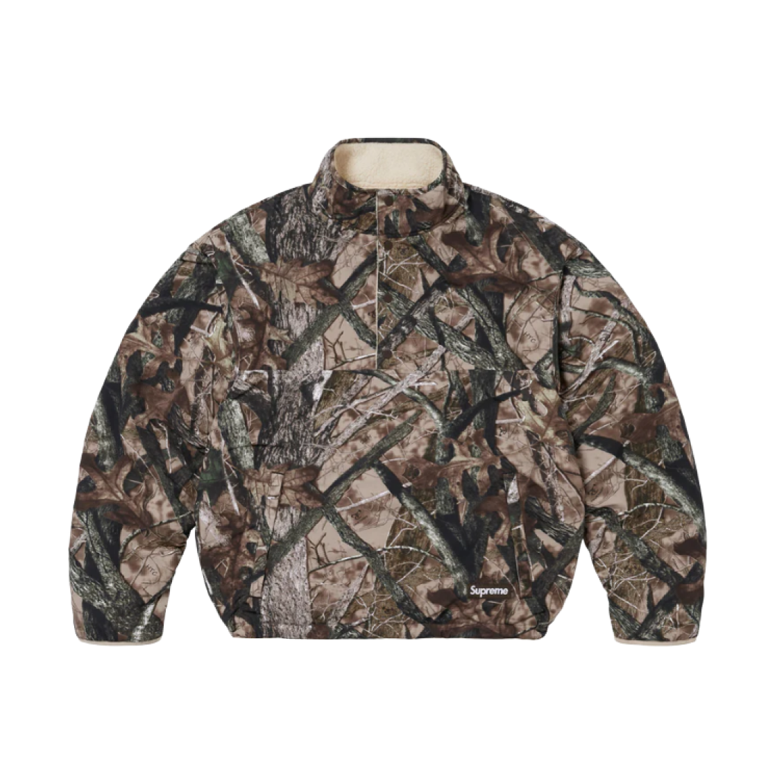 Supreme Polartec Shearling Reversible Pullover TrueTimber HTC Fall Camo - 24FW 상세 이미지 1