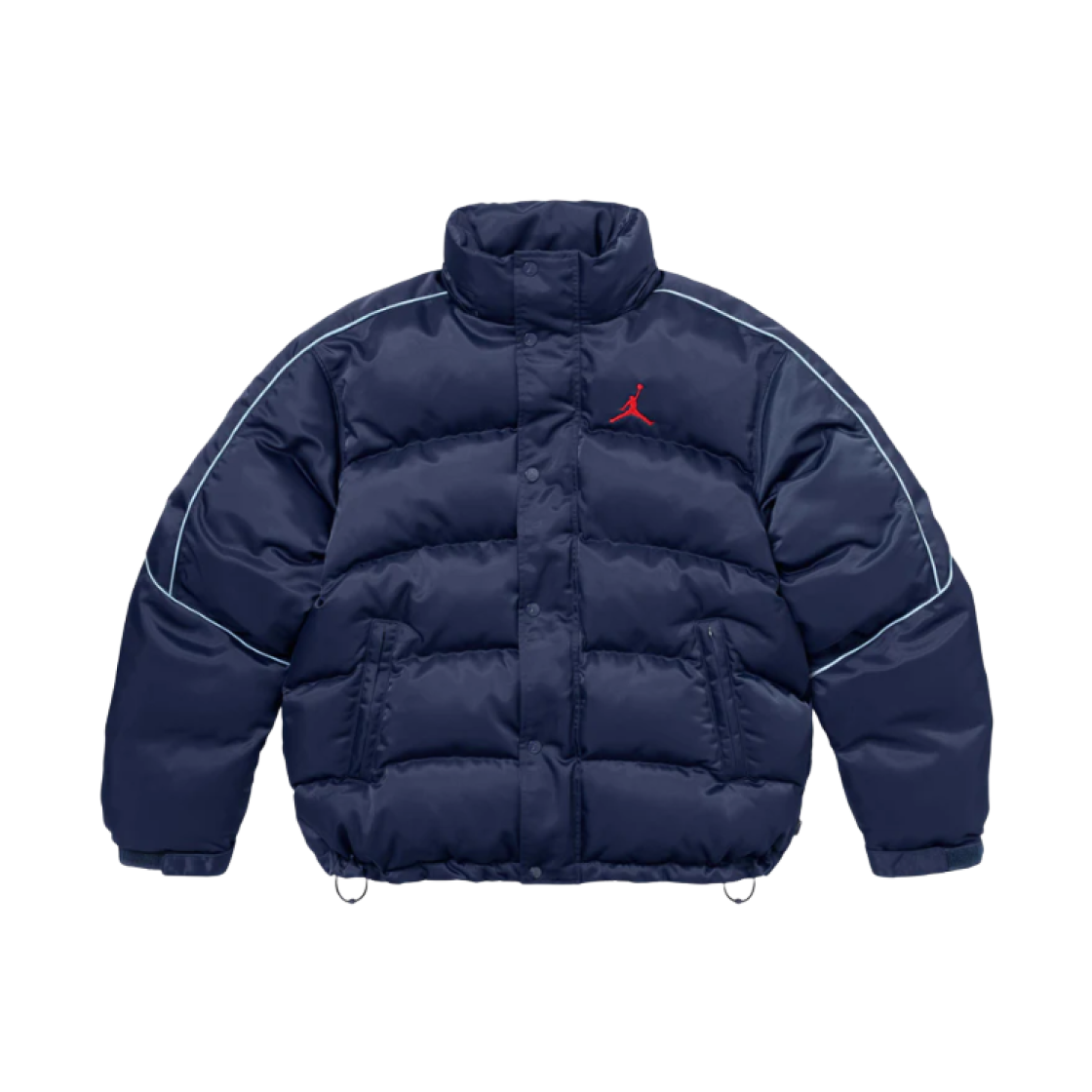 Supreme x Jordan Puffer Jacket Navy - 24FW 상세 이미지 2