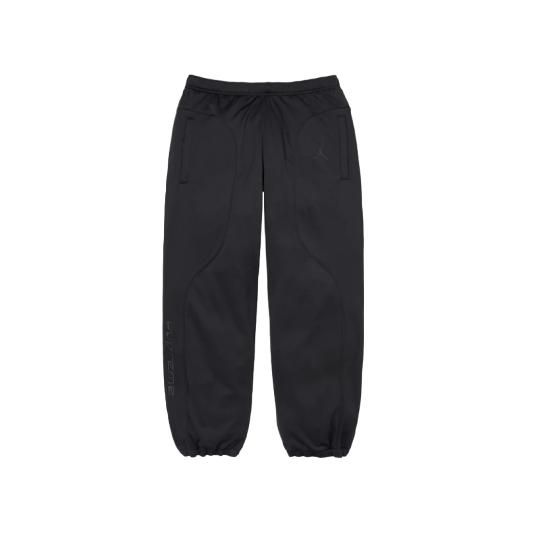 Supreme x Jordan Tricot Track Pants Black - 24FW 상세 이미지 1