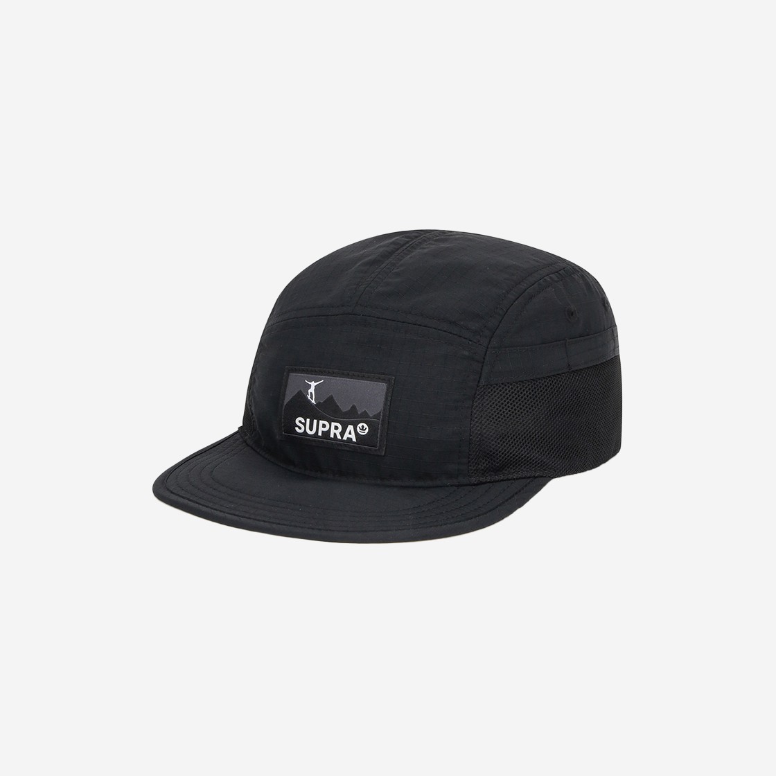 Supra Soft Visor Point Camp Cap Black 상세 이미지 1