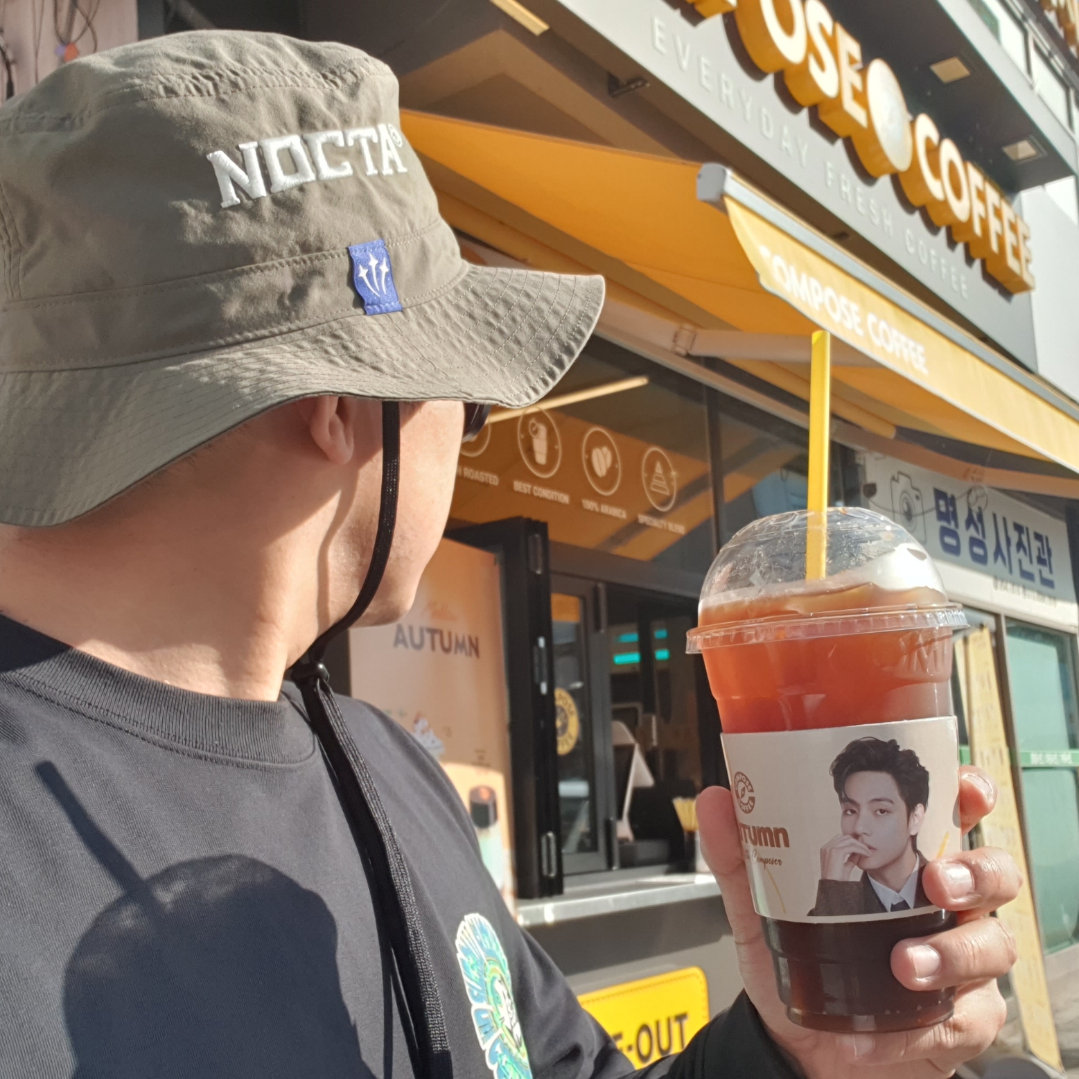 Nike x Drake Nocta Souvenir Cactus Bucket Hat Olive, Nike ACG Long Sleeve Circle T-Shirt - Asia 착용 스타일 - 2