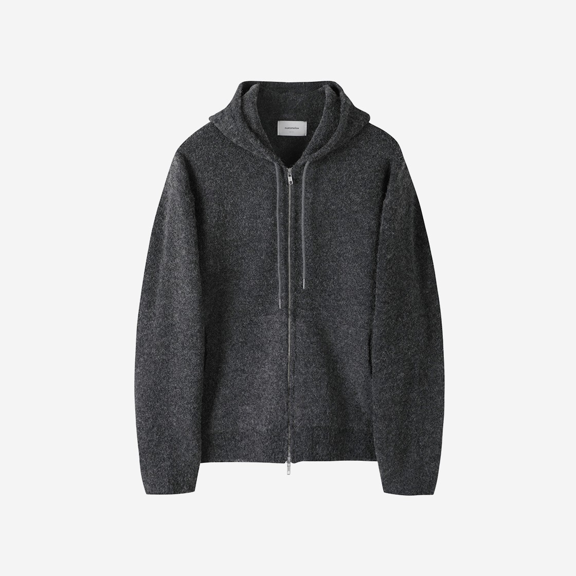 Customellow Cloud Hood Zip Cardigan Gray 상세 이미지 1