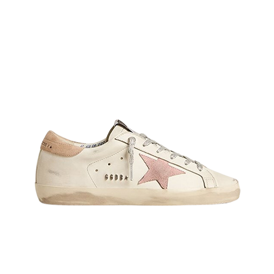 GWF00101-F005355-11691 (W) Golden Goose Superstar White Antique Pink