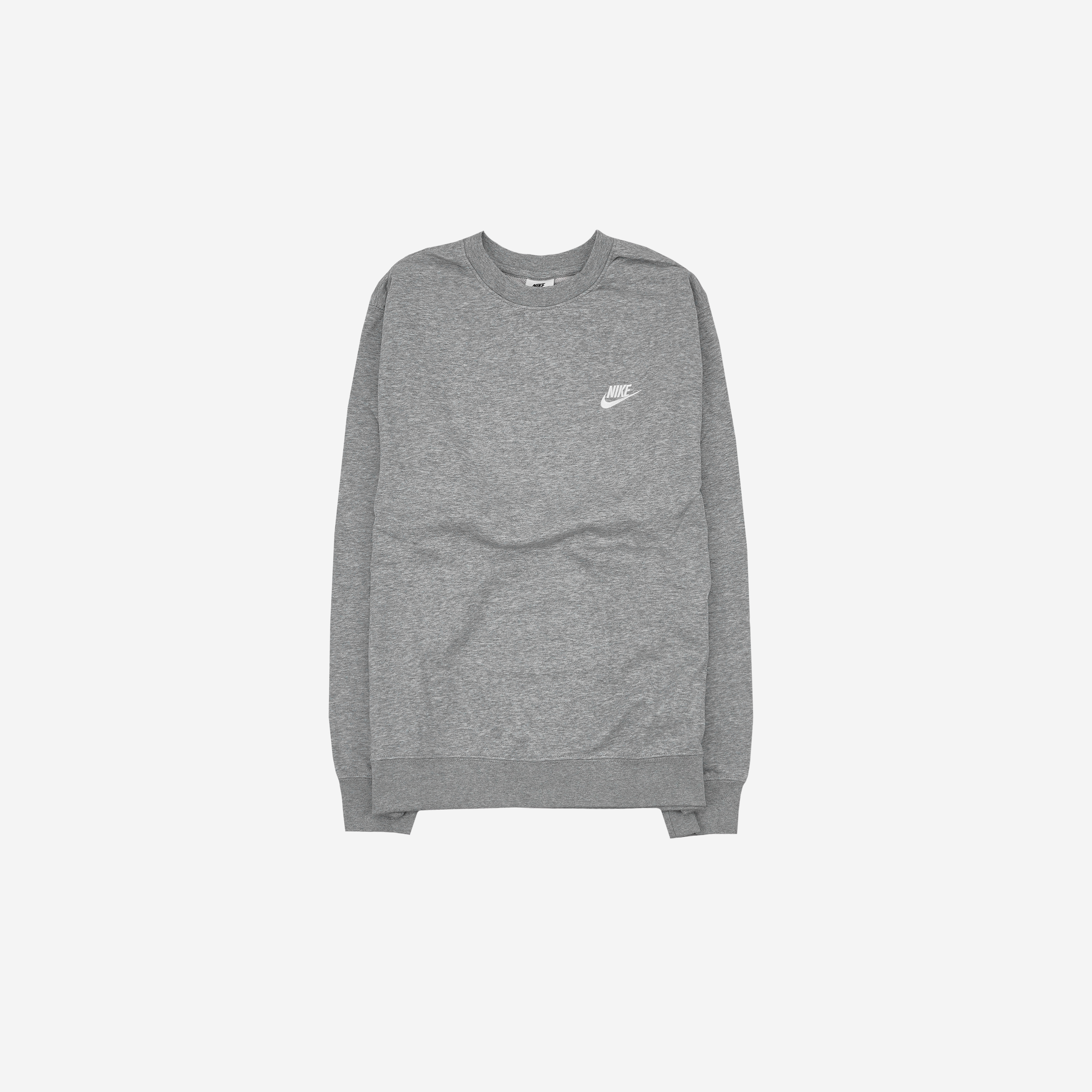 Nike NSW Club French Terry Crew Sweatshirt Dark Grey Heather - Asia