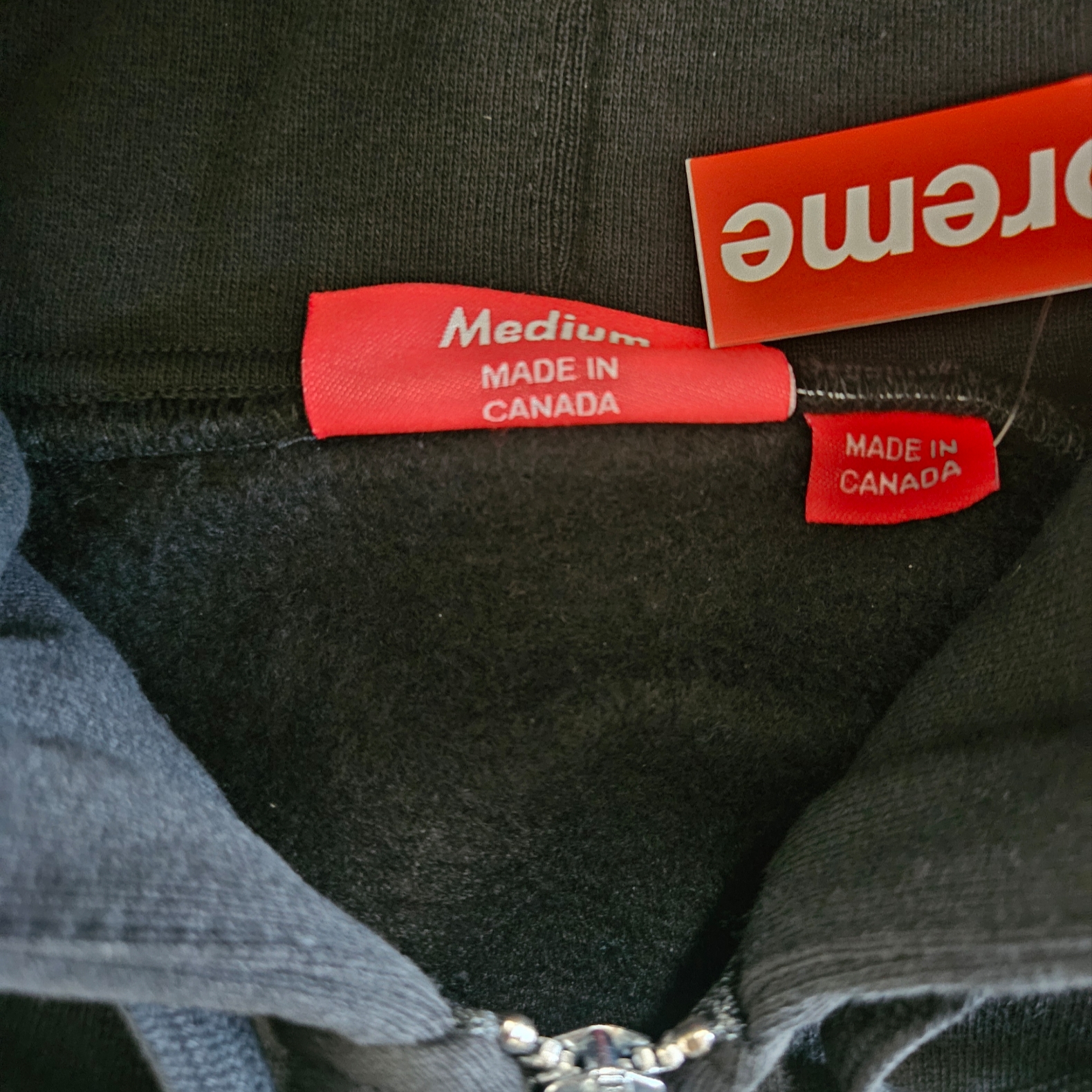 Supreme x Thrasher Zip Up Hooded Sweatshirt Black - 24FW 착용 스타일 - 10