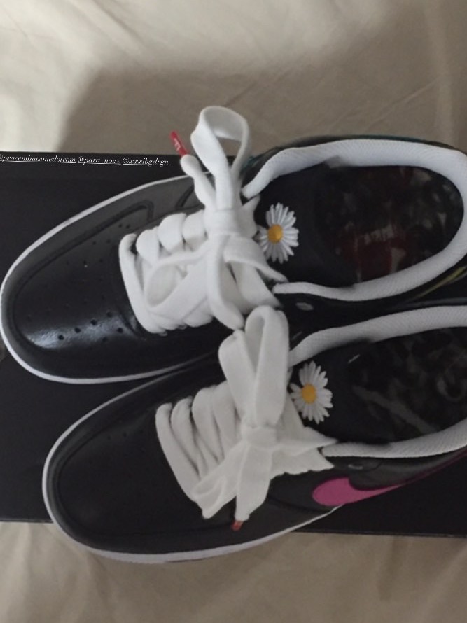 Nike x Peaceminusone Air Force 1 Low Para-Noise 3.0 Black and Multicolor 착용 스타일