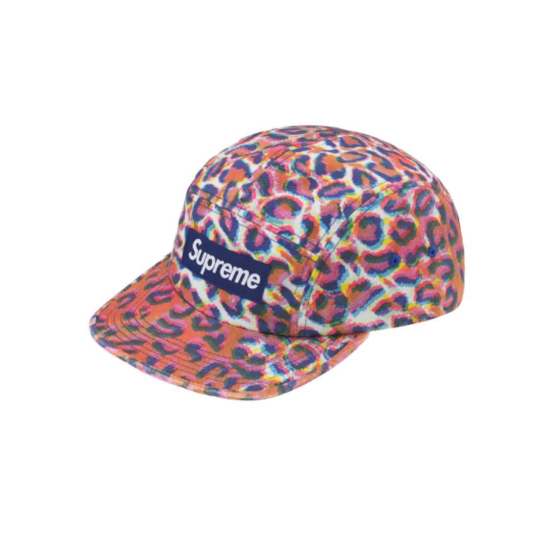 Supreme Washed Chino Twill Camp Cap Leopard - 24FW 상세 이미지 1