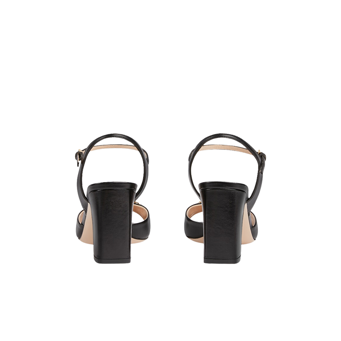 (W) 구찌 홀스빗 미드힐 샌들 블랙 레더((W) Gucci Horsebit Mid-Heel Sandal Black Leather) - 3