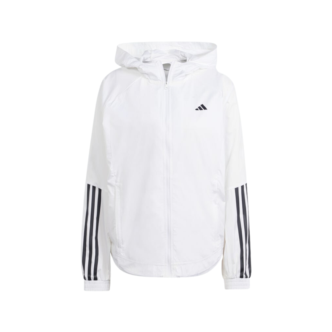 (W) Adidas Wind.RDY Hyperglam Windbreaker Jacket White Black - KR Sizing 상세 이미지 1