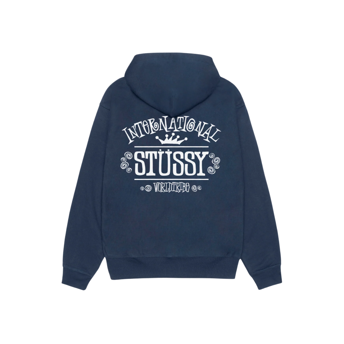 Stussy Worldwide Zip Hoodie Navy 상세 이미지 2