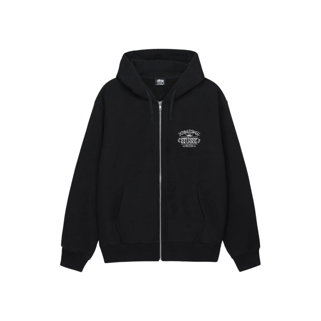 Stussy Worldwide Zip Hoodie Black 상세 이미지 1