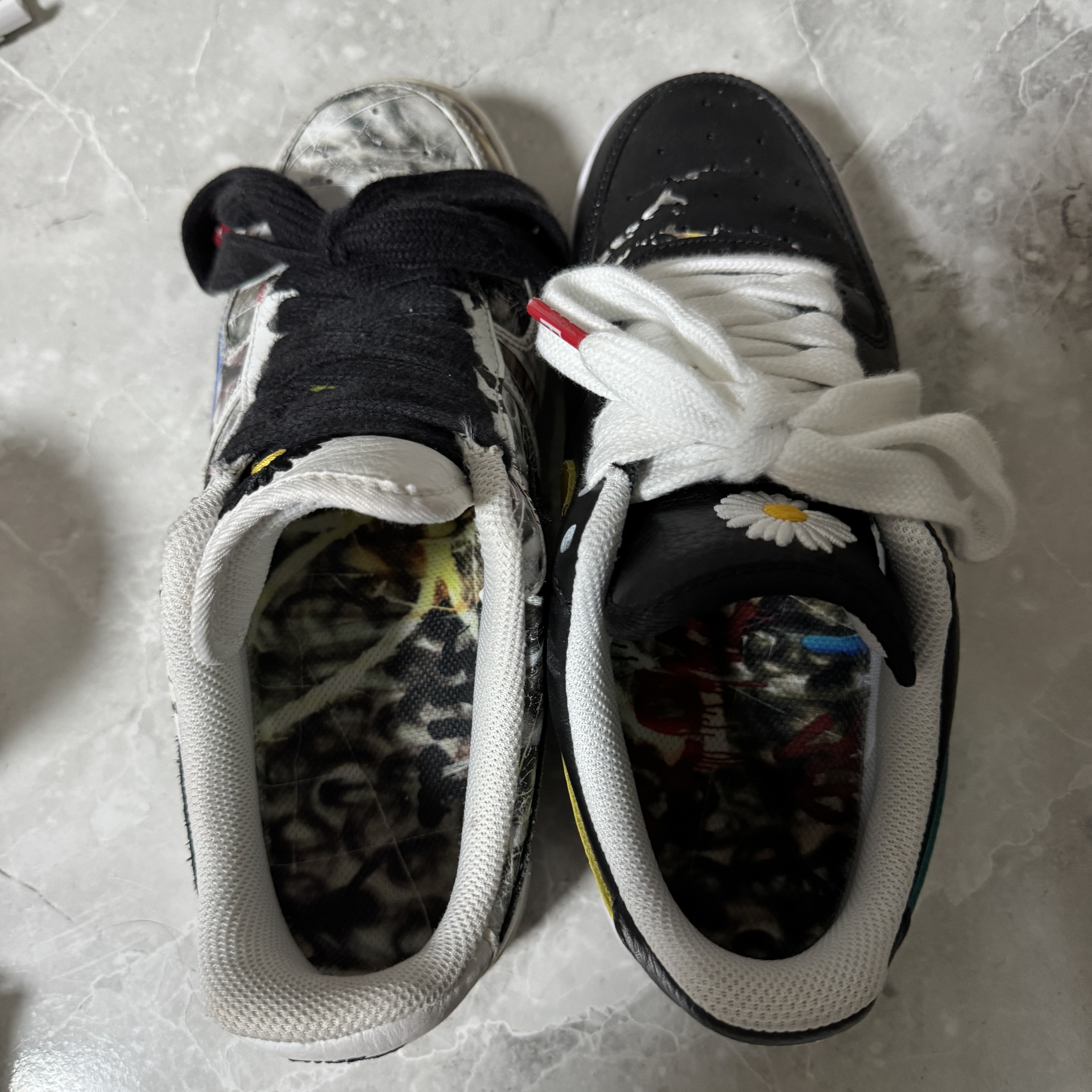 Nike x Peaceminusone Air Force 1 Low Para-Noise 3.0 Black and Multicolor, Nike x Peaceminusone Air Force 1 Low Para-Noise 2.0 착용 스타일