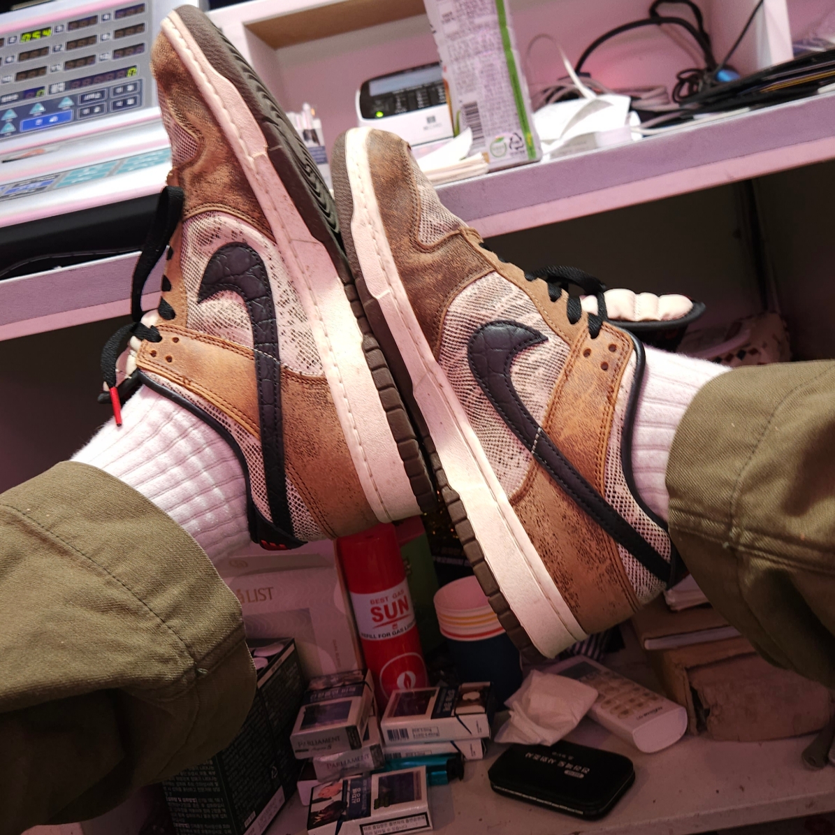 Nike Dunk Low PRM Head to Head 착용 스타일 - 3