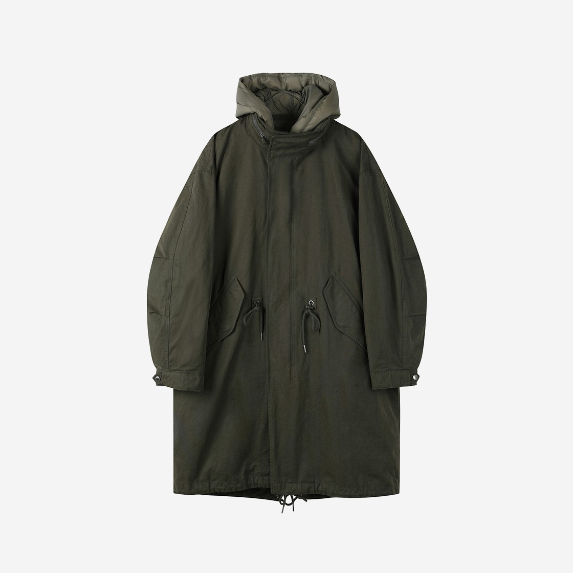 Customellow Hood Liner Field Coat Khaki 상세 이미지 1