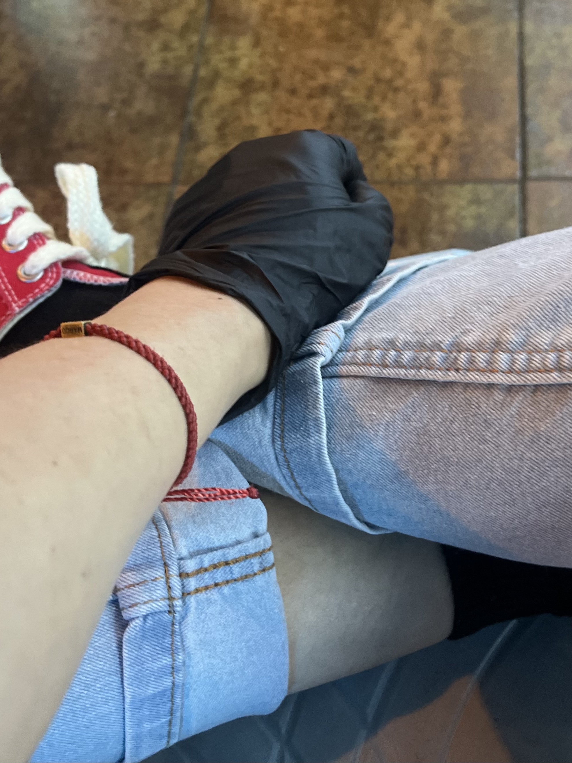 Maison Mihara Yasuhiro Peterson VL OG Sole Canvas Low-top Sneakers Red 착용 스타일 - 2