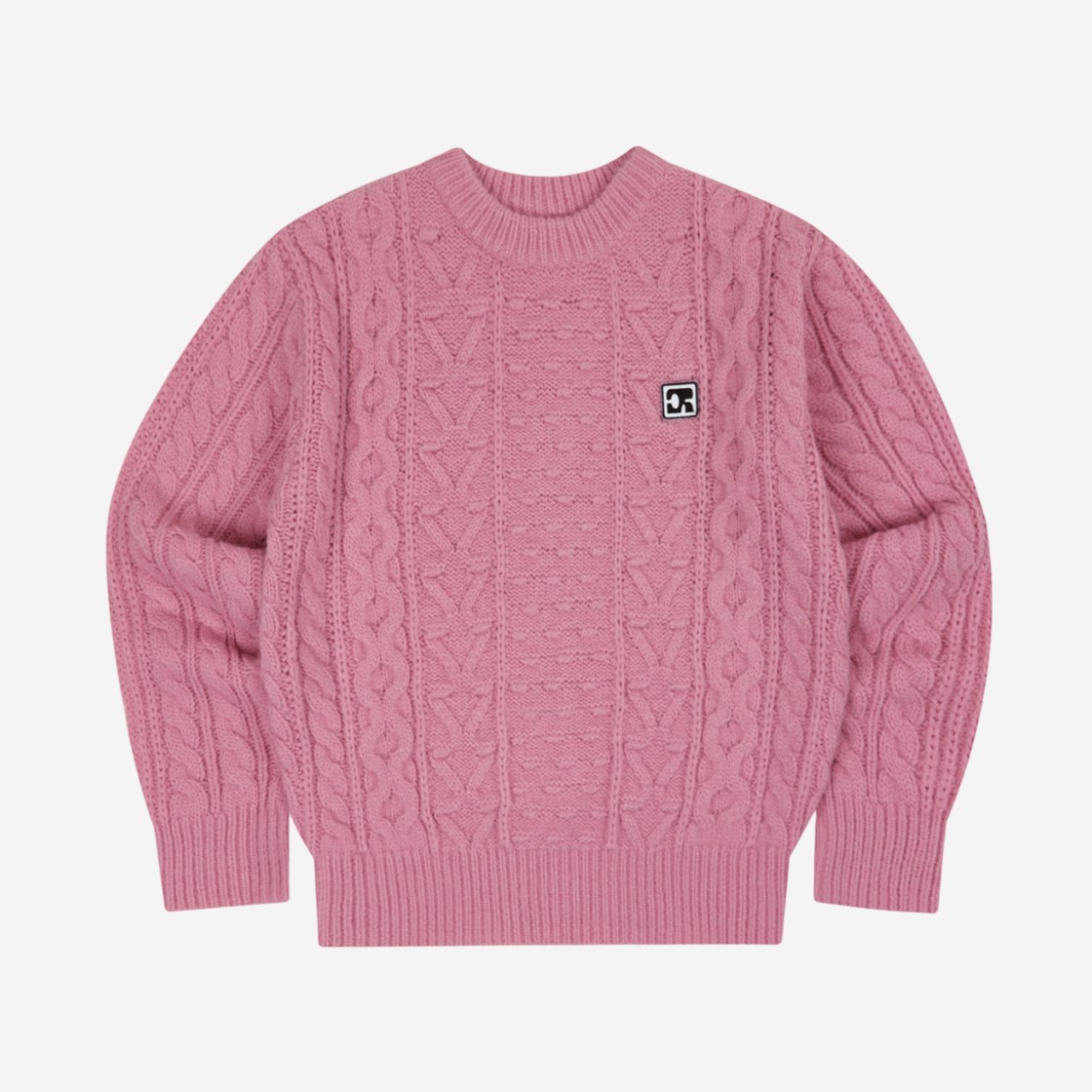 CENTAUR Vintage Soft Cable Knit Pink 상세 이미지 1